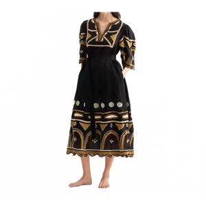 NEW ERES ornement dress in noir